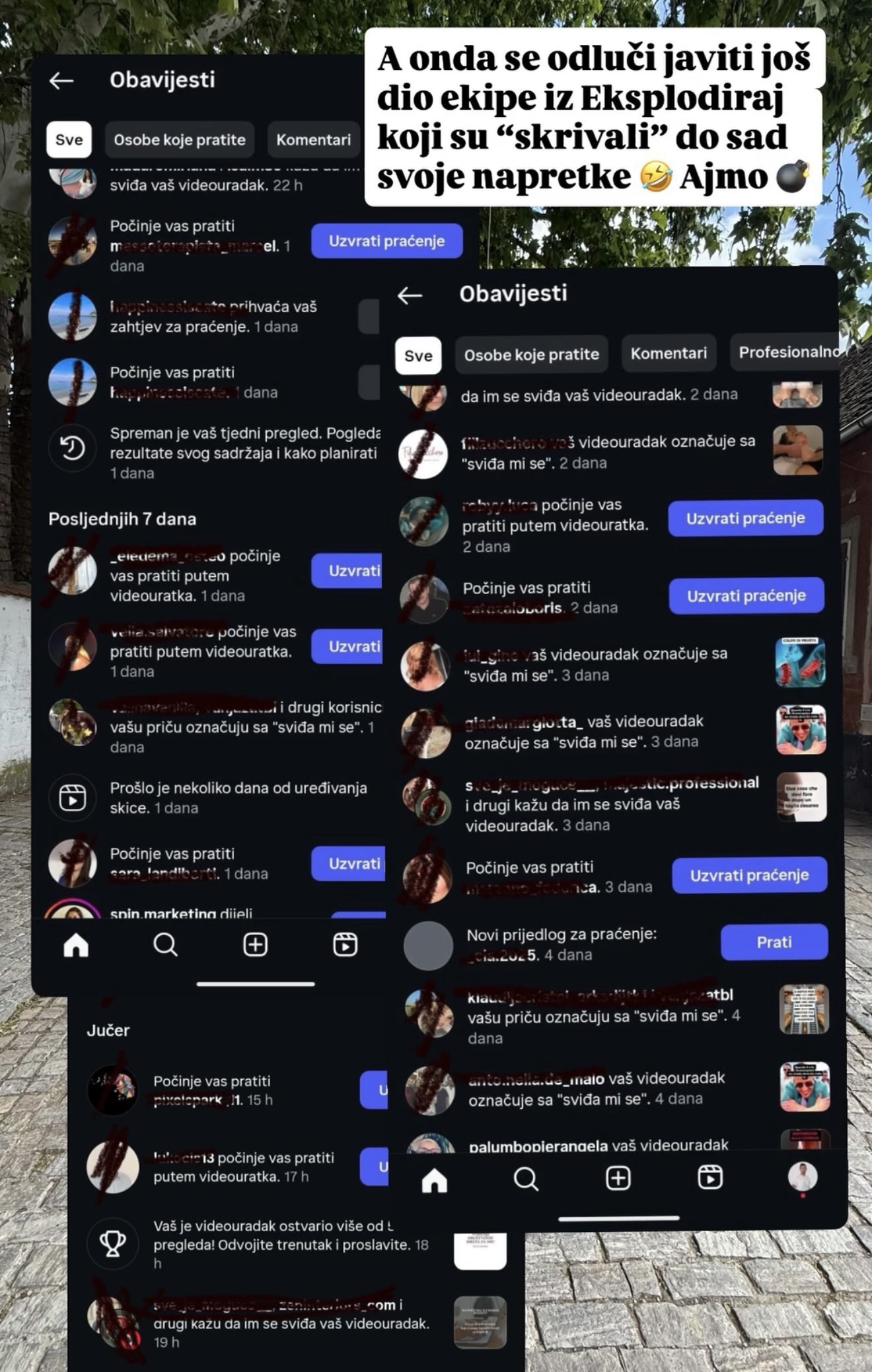 Eksplodiraj na Instagramu